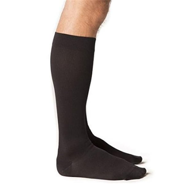 Sigvaris Sigvaris Midtown Microfiber 821CXSM99 15-20 mmHg Closed Toe Mens Calf; Extra Large; Short - Black 821CXSM99 - main